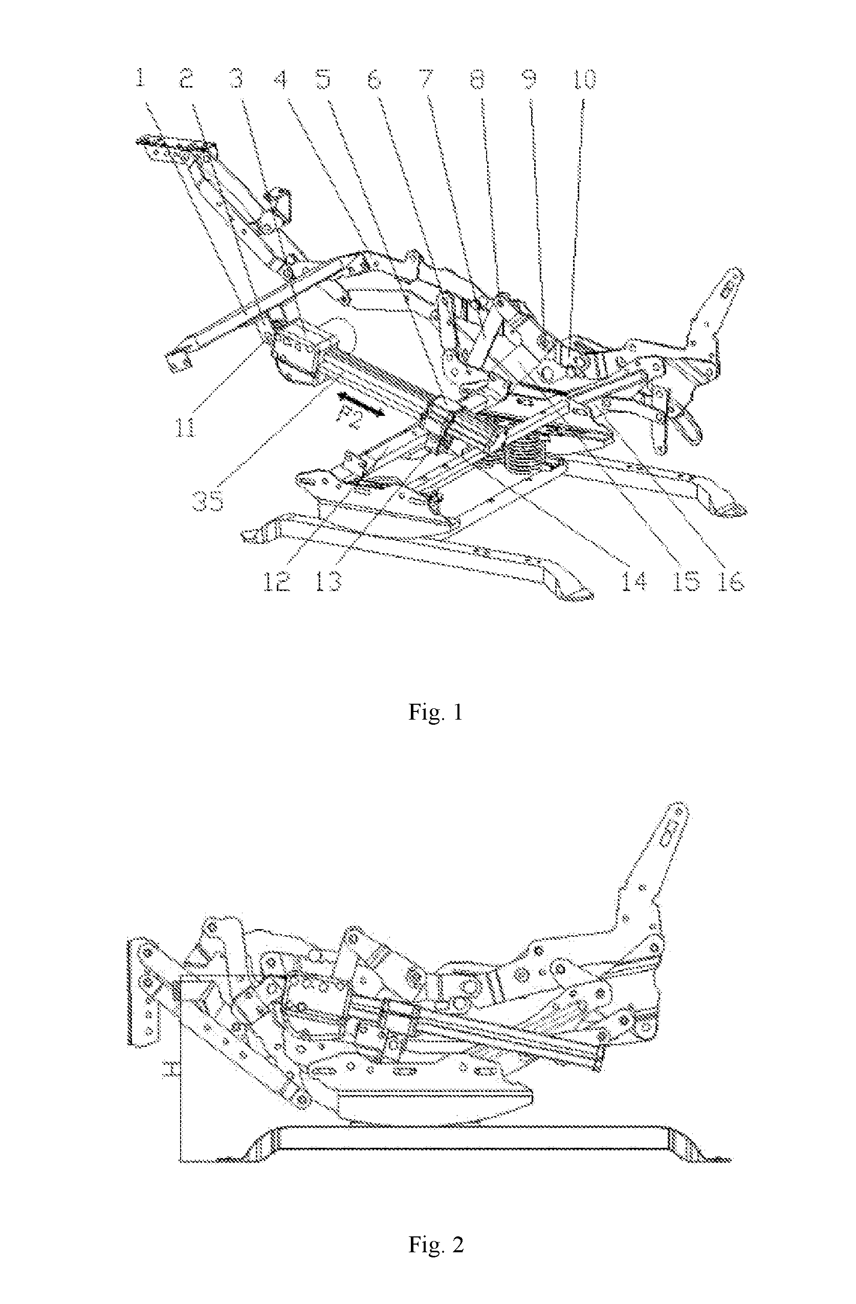 Electromechanical extending device of movable sofa