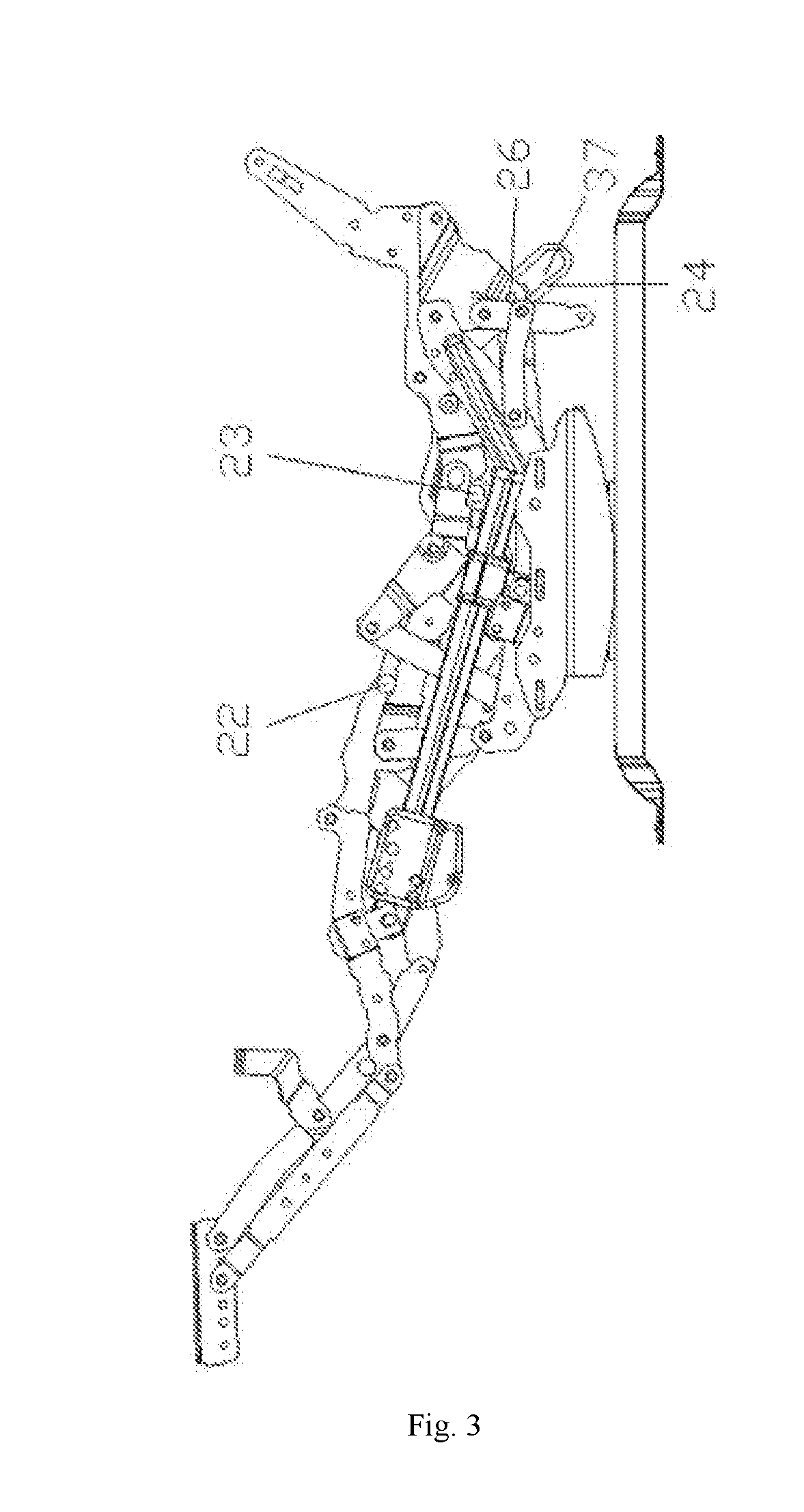 Electromechanical extending device of movable sofa