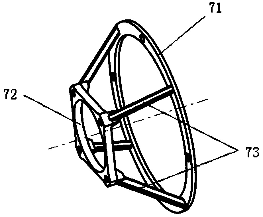 A satellite-borne data transmission antenna