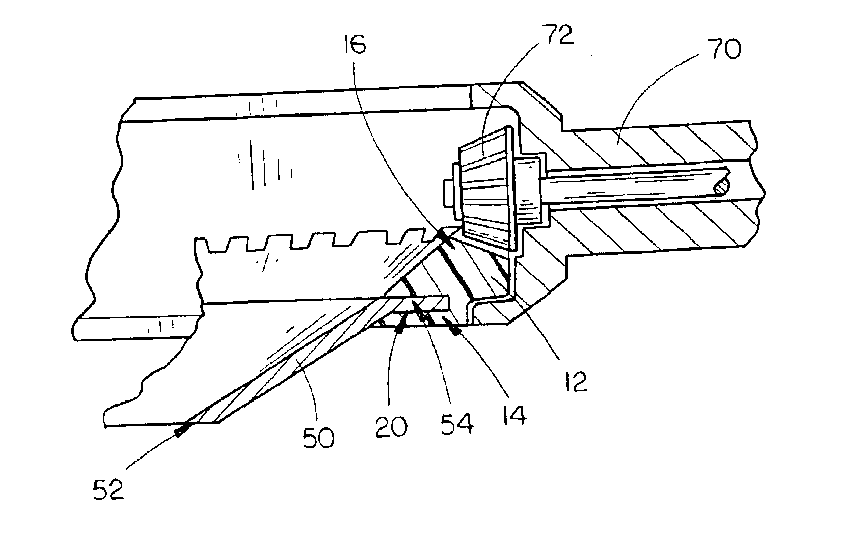 Molded plastic blade holder