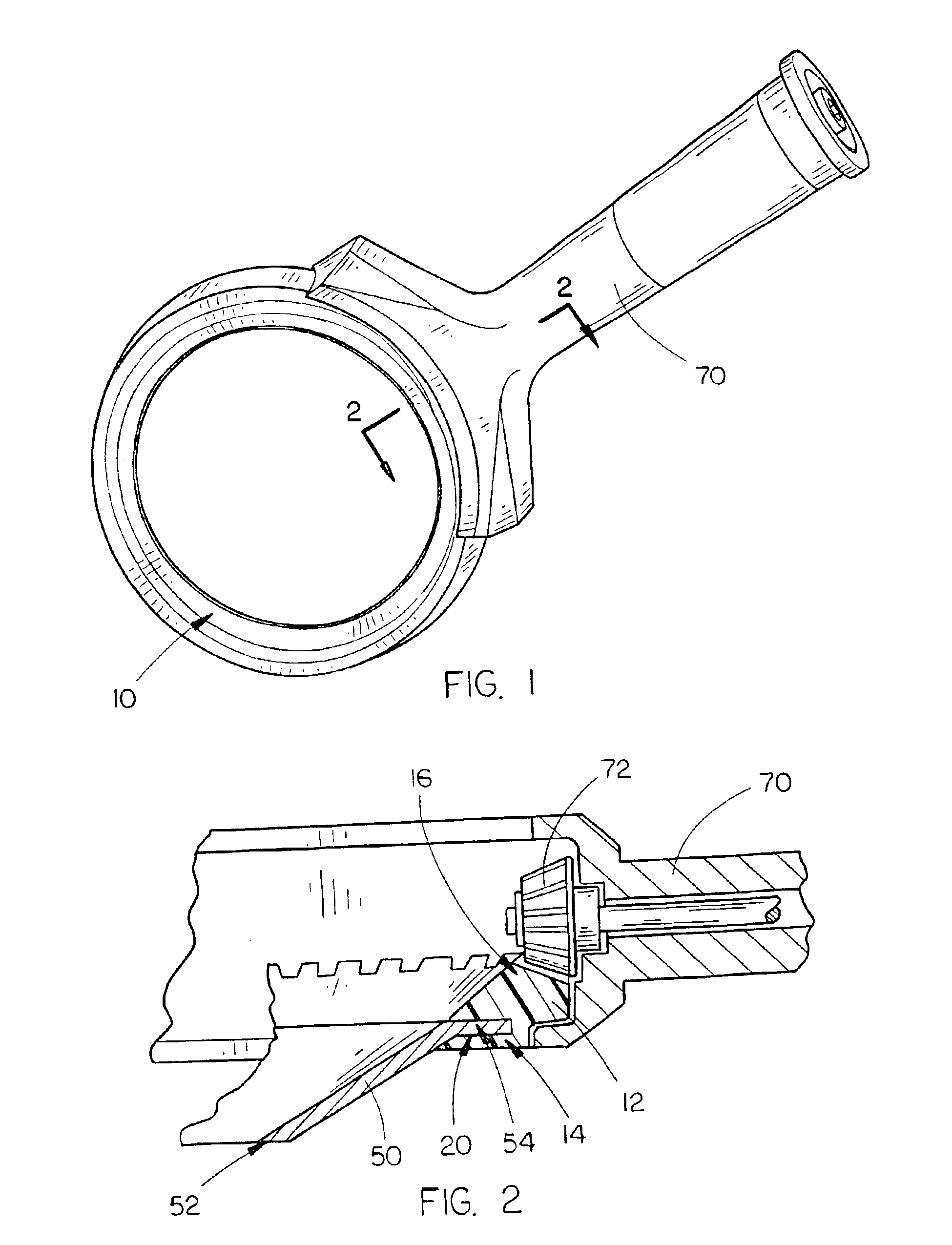 Molded plastic blade holder