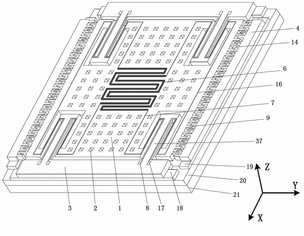 Silicon base tunneling magnetoresistance micro gyroscope