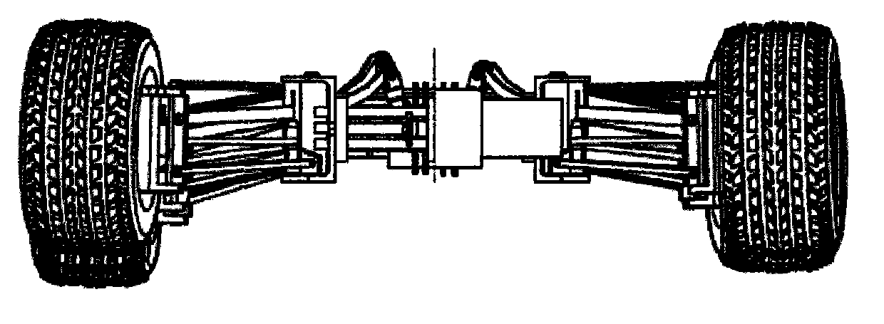 Wheel-legged robot chassis suspension device