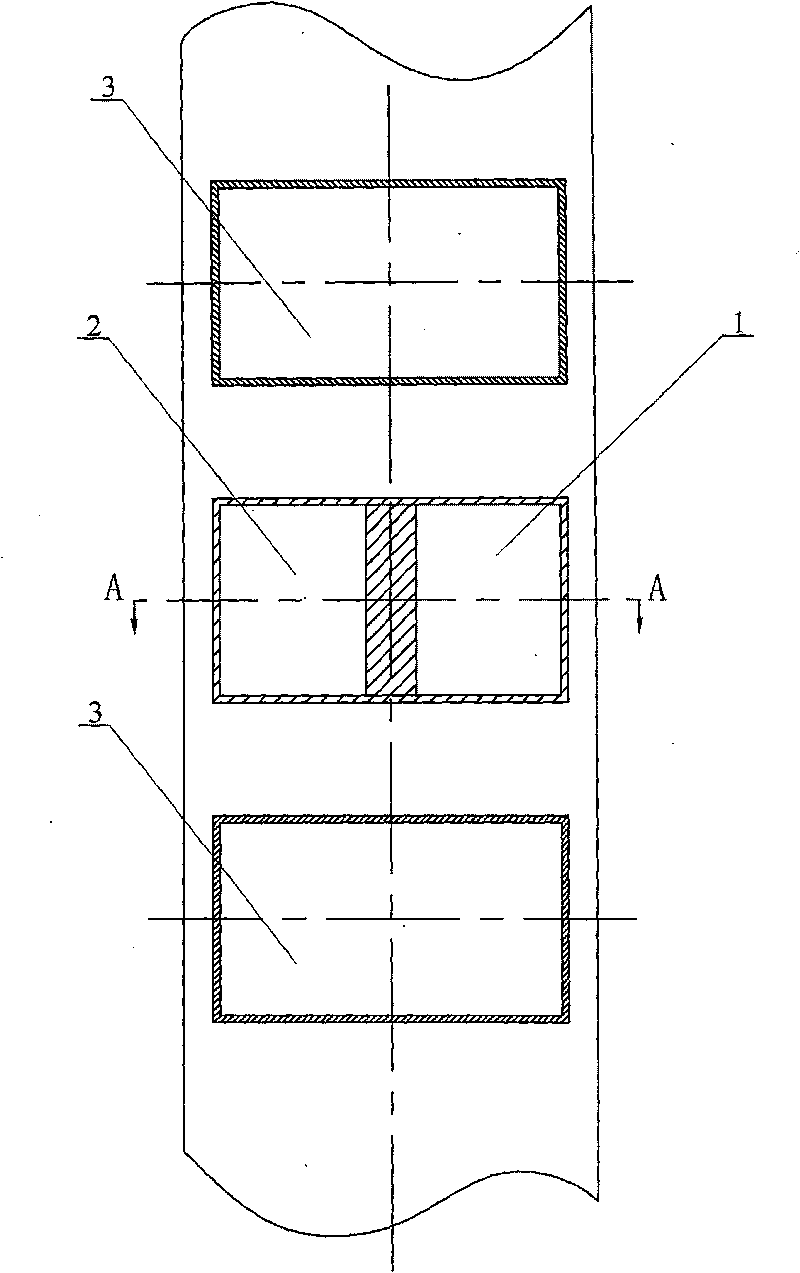 Wall type arranged horizontal rich-lean direct current combustion device