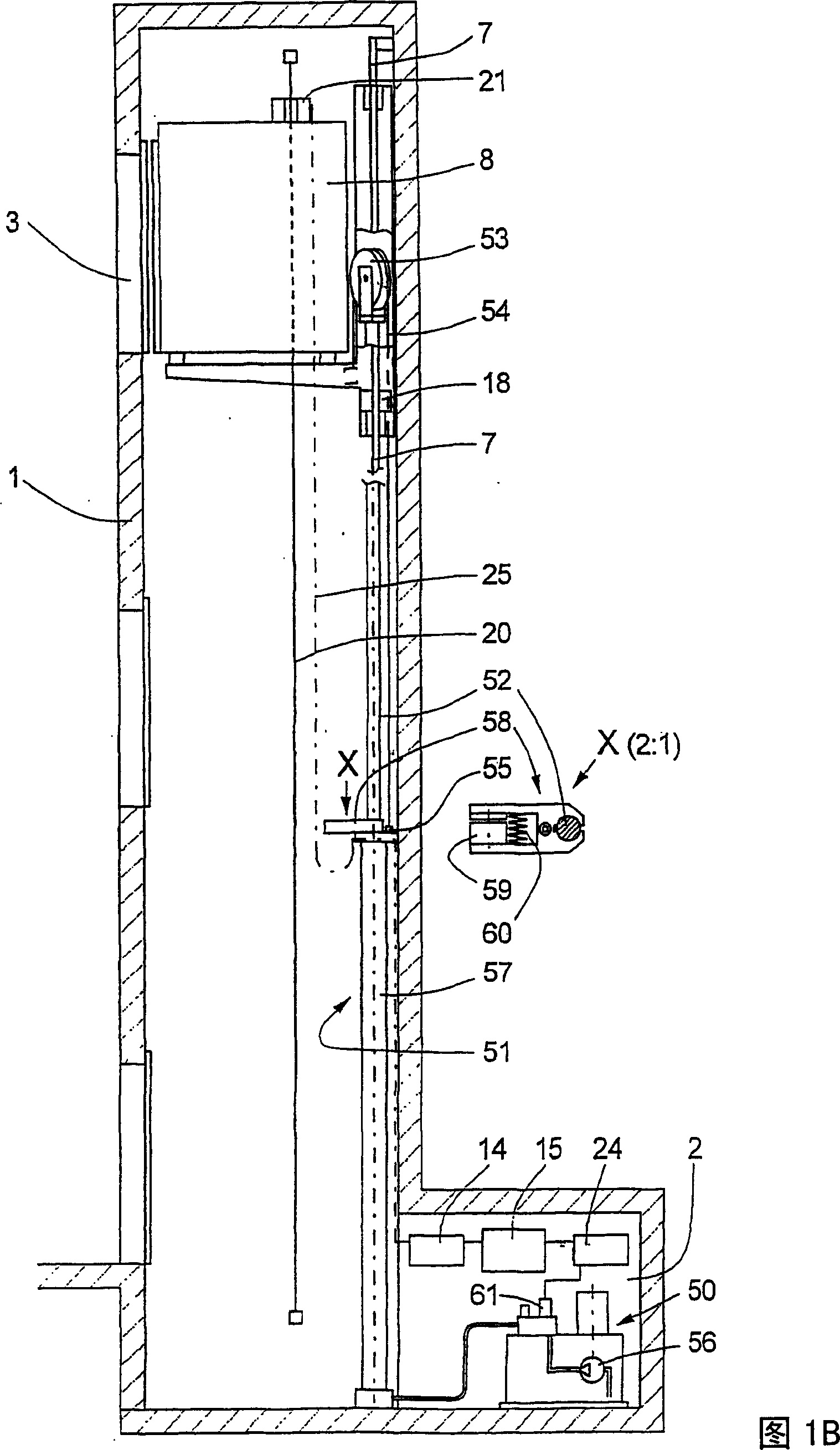 Method for preventing an inadmissibly high speed of the load receiving means of an elevator