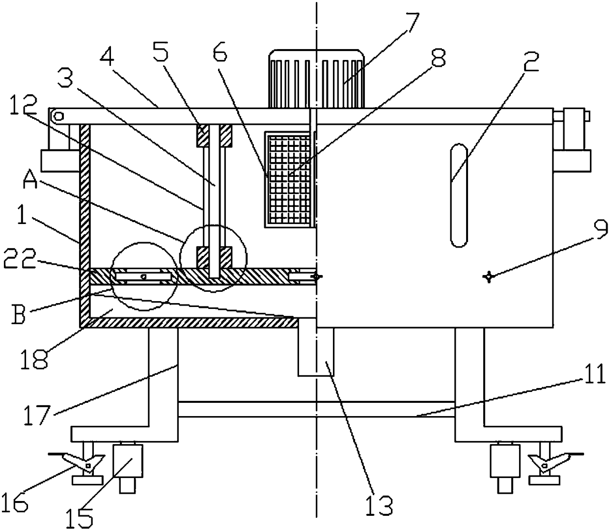 Multifunctional movable loading and unloading box for granular materials