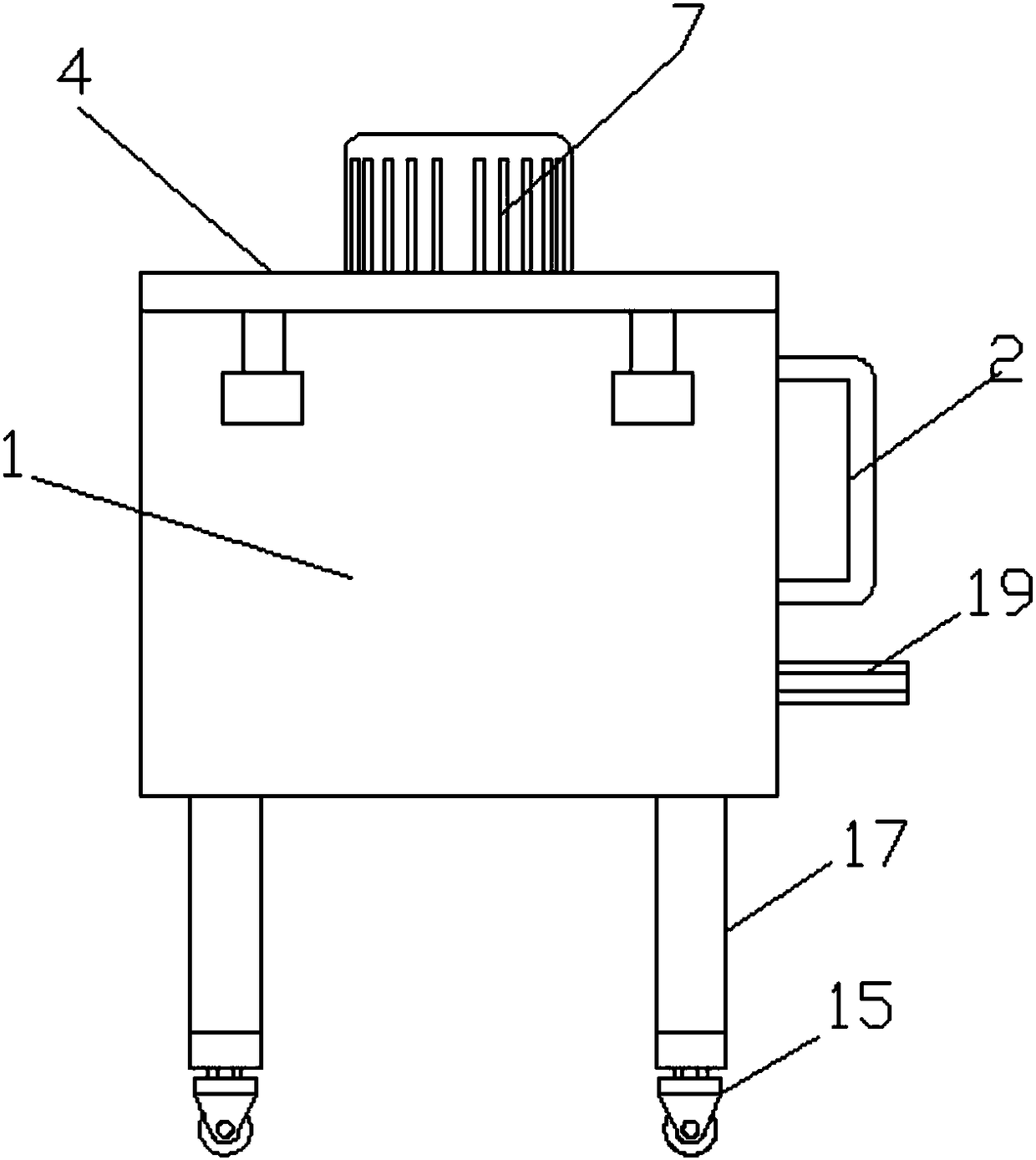 Multifunctional movable loading and unloading box for granular materials