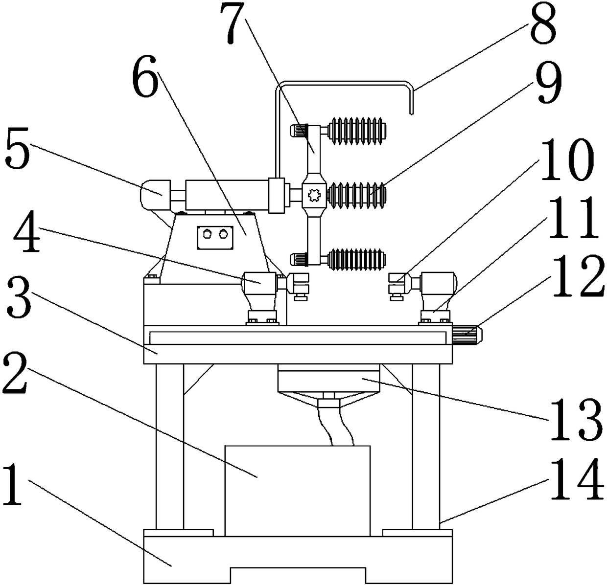 Double-sided toothed blade grinding tool