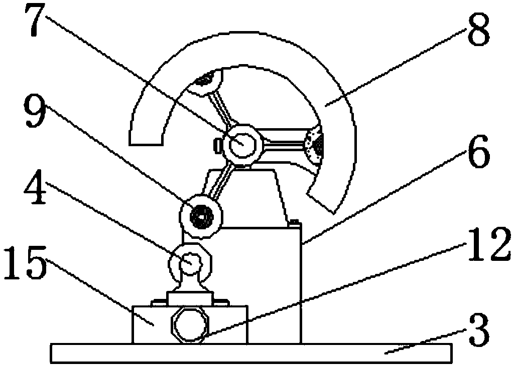 Double-sided toothed blade grinding tool