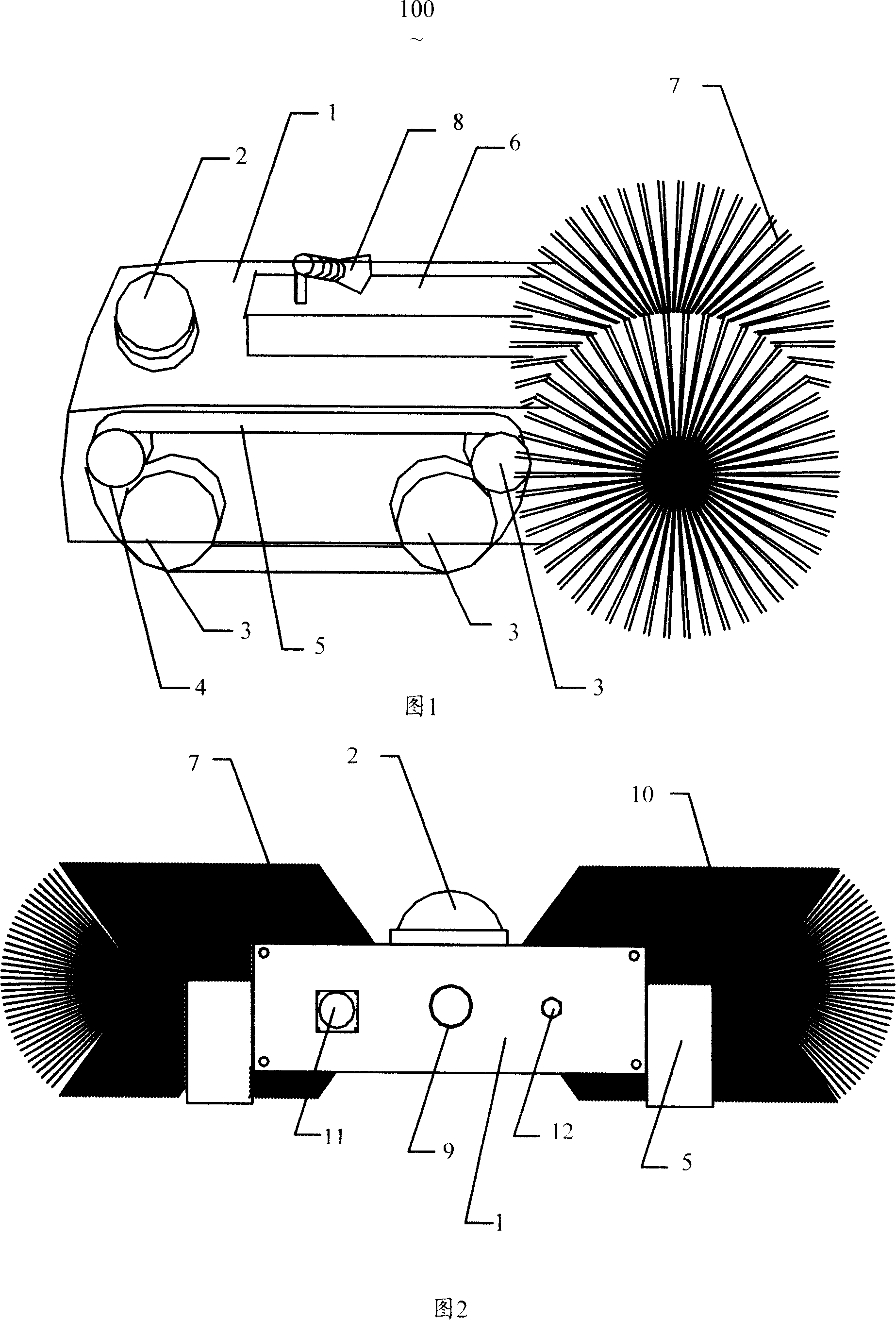 Robot for cleaning pipeline