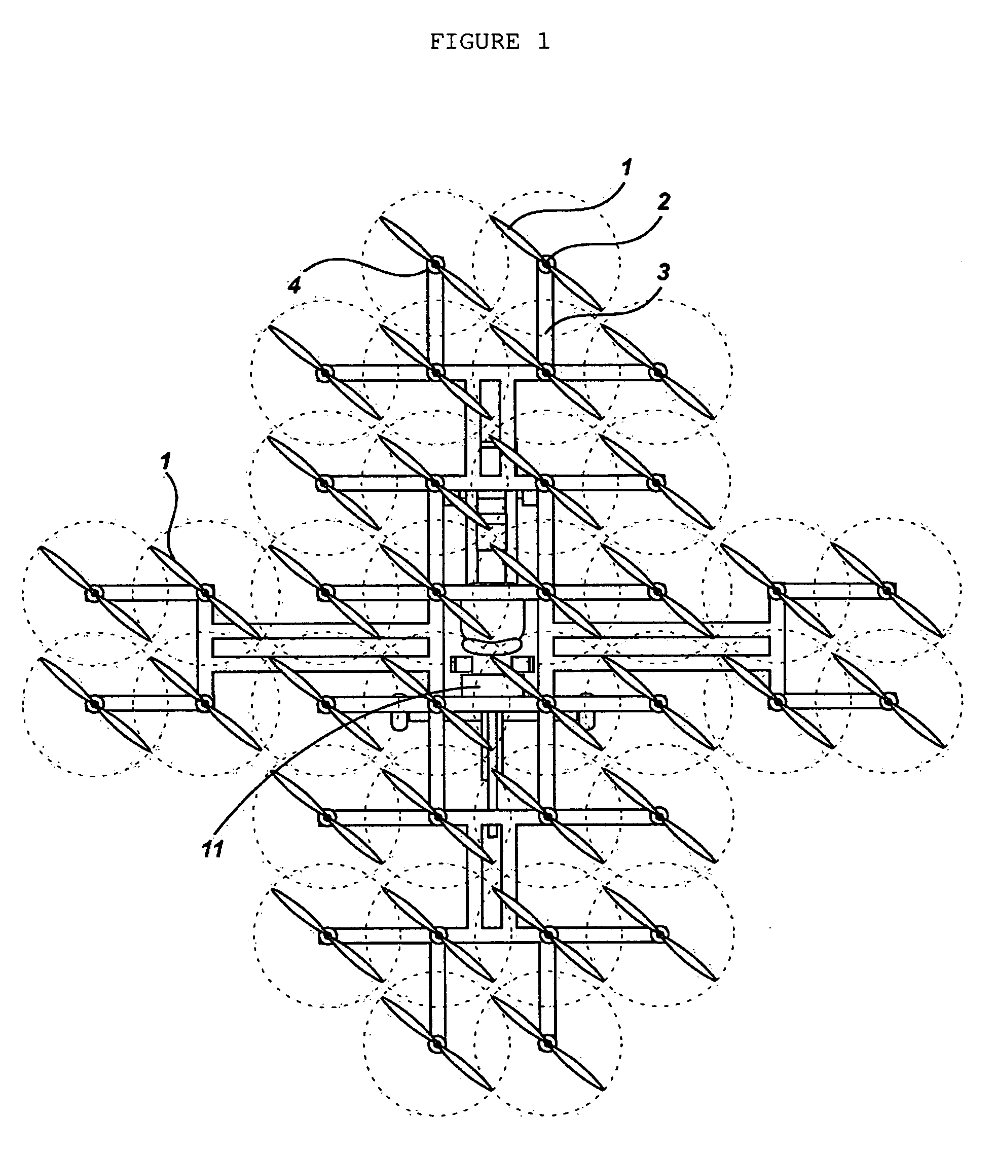 Vertical takeoff and landing aircraft using a redundant array of independent rotors