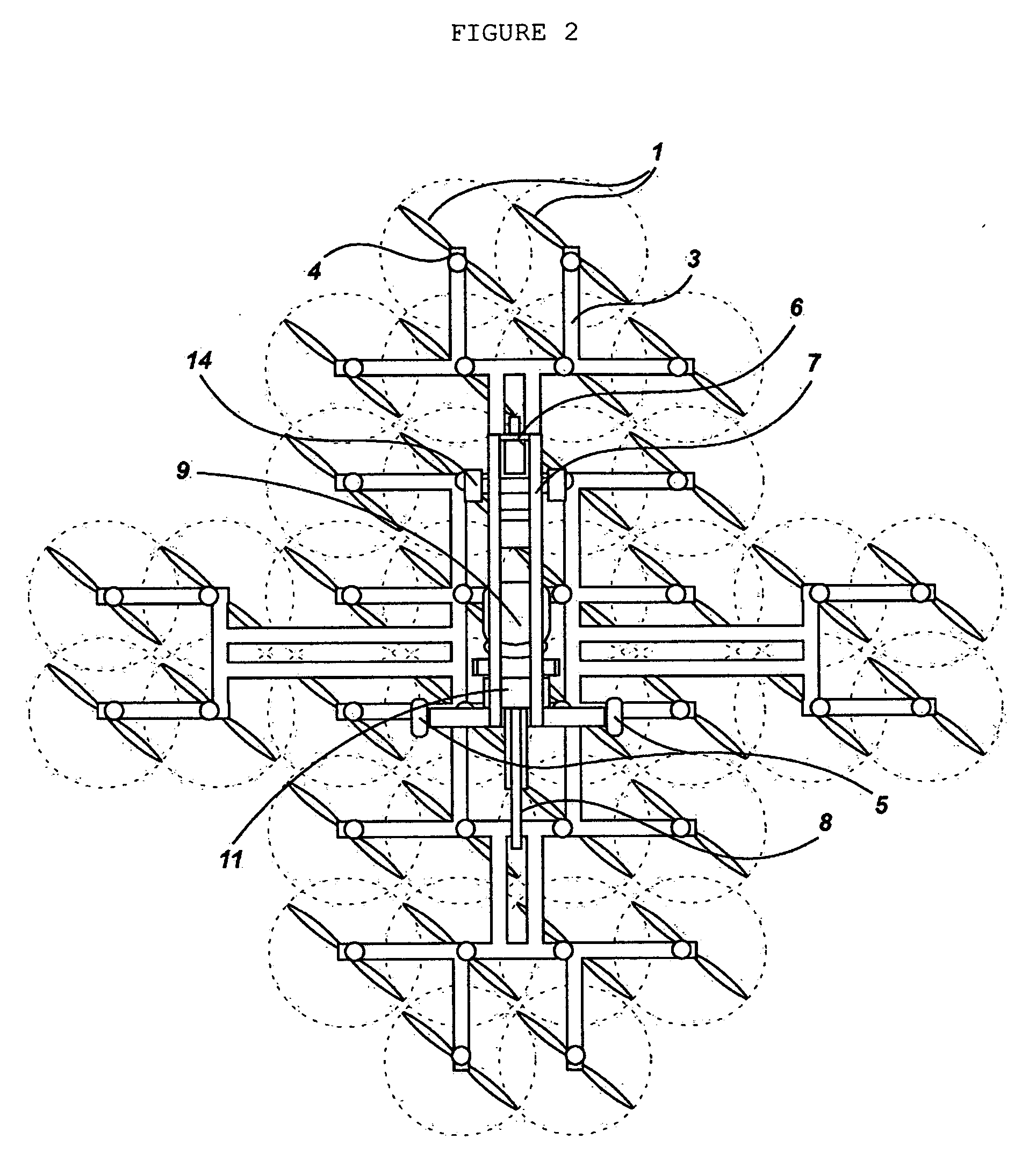 Vertical takeoff and landing aircraft using a redundant array of independent rotors