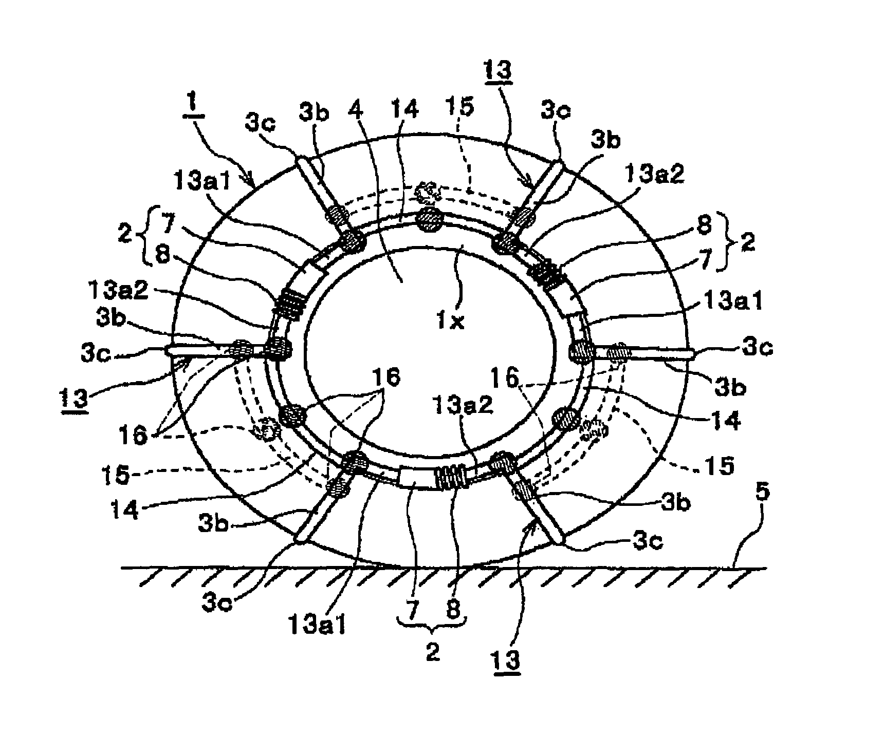 Slip-preventing device for vehicle tire