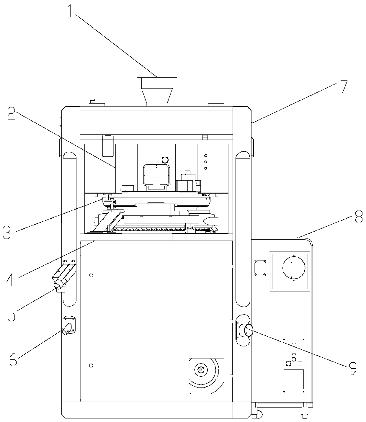 High-speed powder tablet press