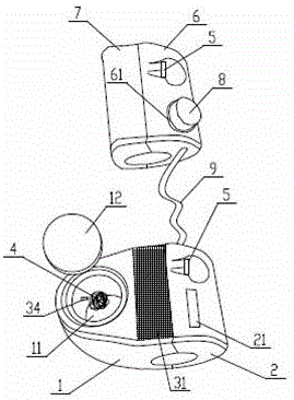 Safe convenient cigarette lighting device for motorcycle