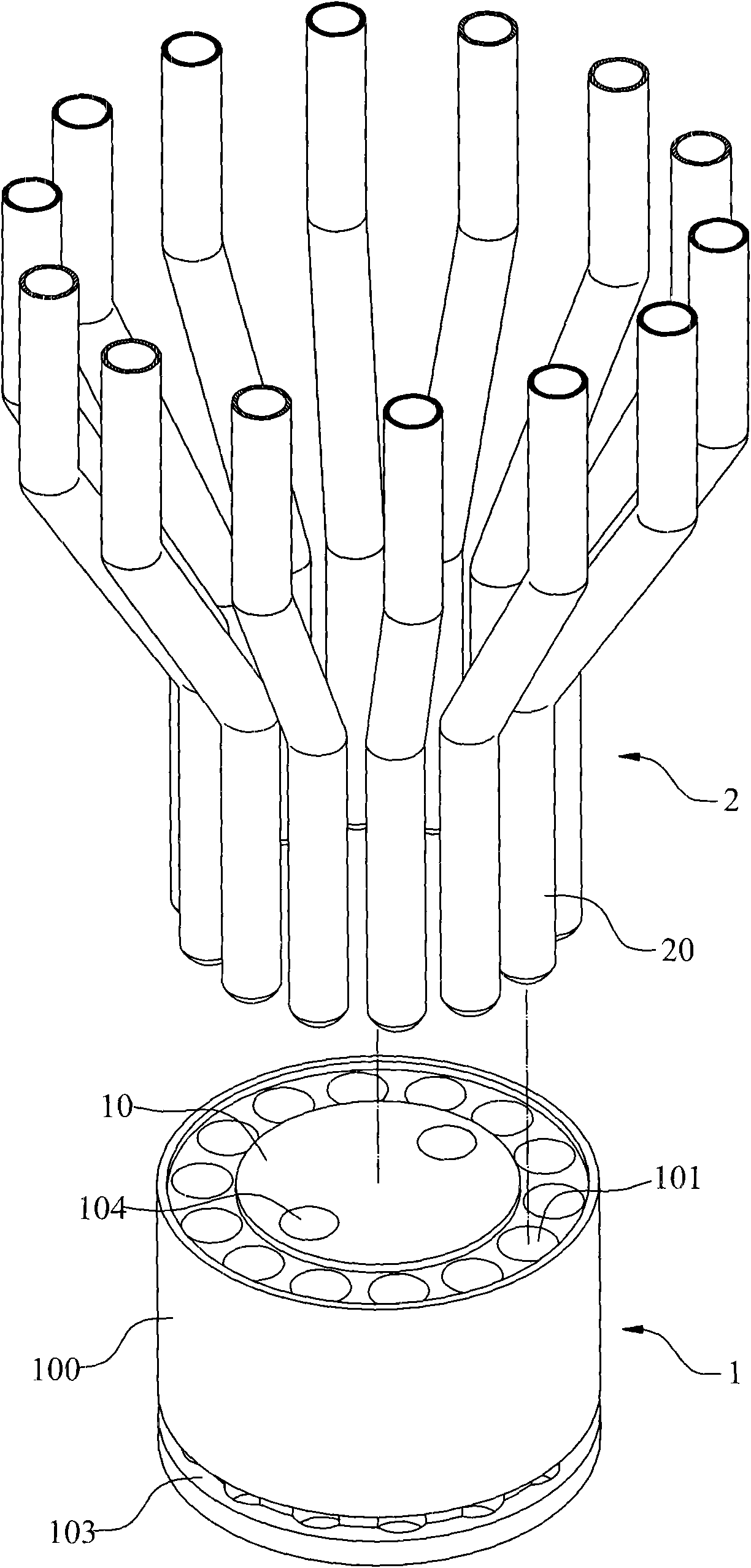 Multi-heat pipe cooling module and manufacturing method thereof