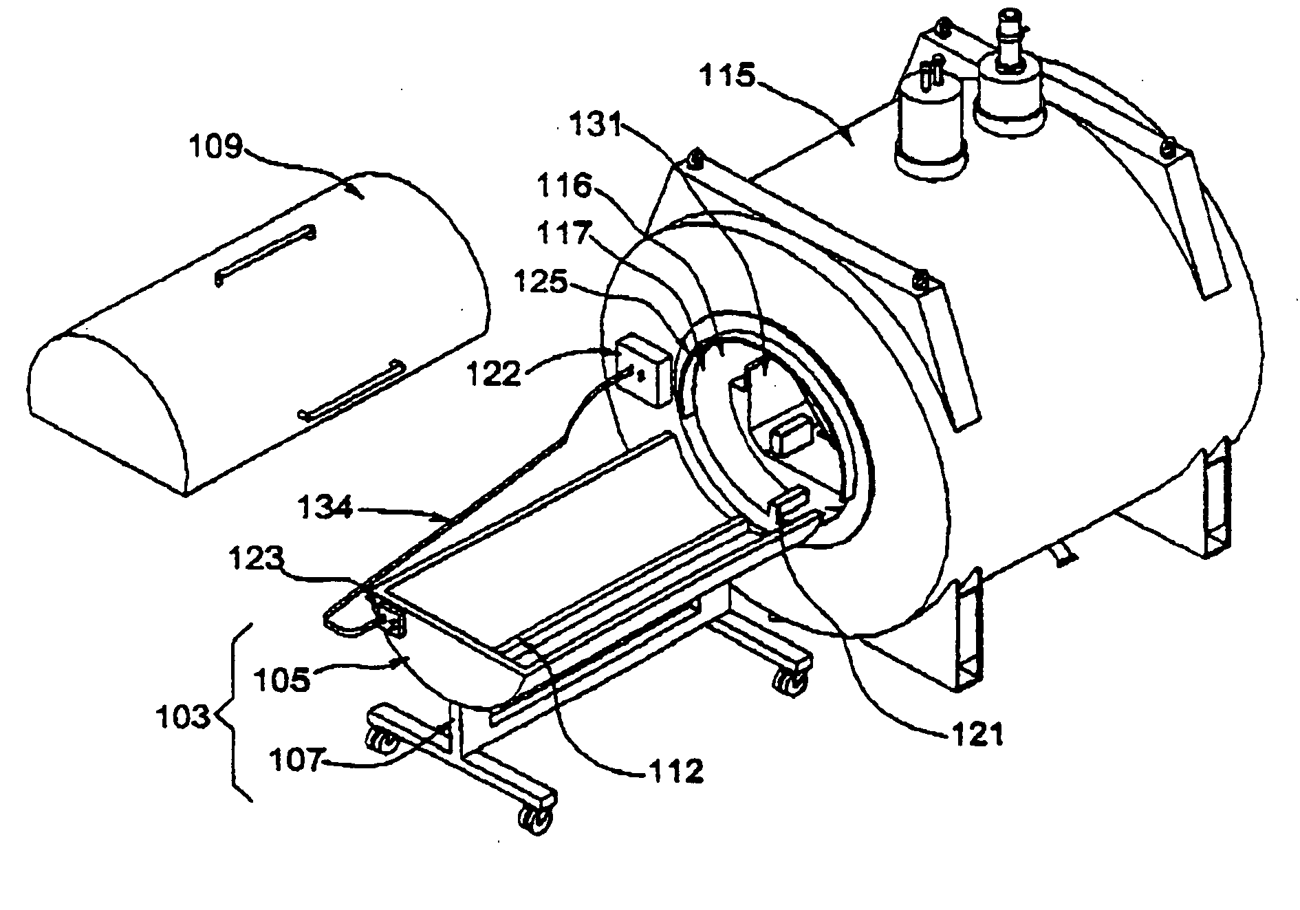 Radio frequency shield for nuclear magnetic resonance procedures