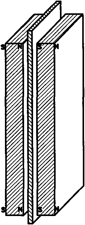 Non-contact driving method used for faraday cup in accelerator