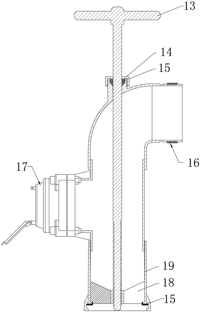 Floating body type farmland pipeline irrigation multifunctional water supply hydrant