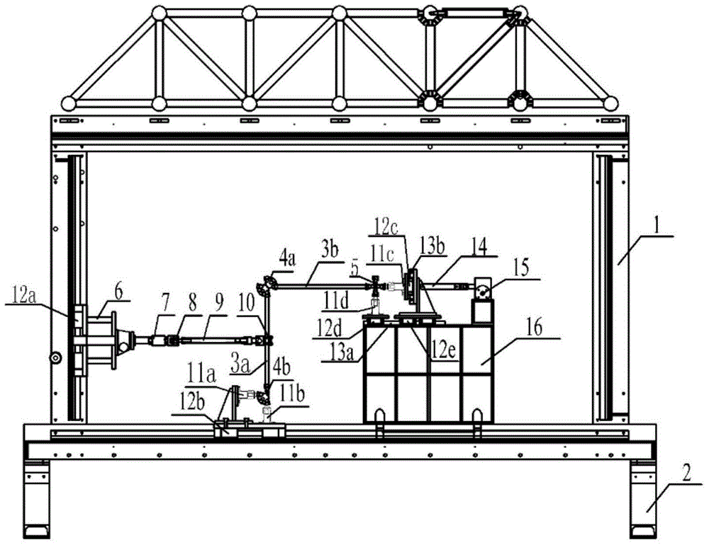 Teaching experiment device making force method visualized