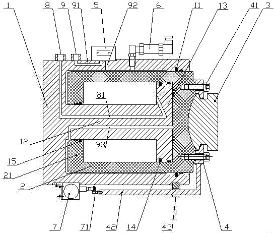 Integrated self-locking intelligent informationized hydraulic cylinder device