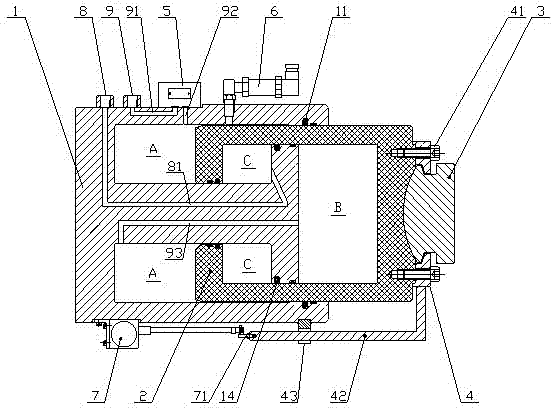 Integrated self-locking intelligent informationized hydraulic cylinder device