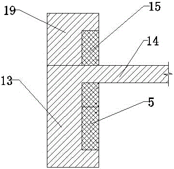 A construction method for the integral pouring of the inner filling wall of the balcony beam slab and the main structure