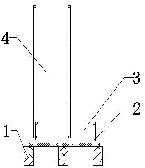 A construction method for the integral pouring of the inner filling wall of the balcony beam slab and the main structure