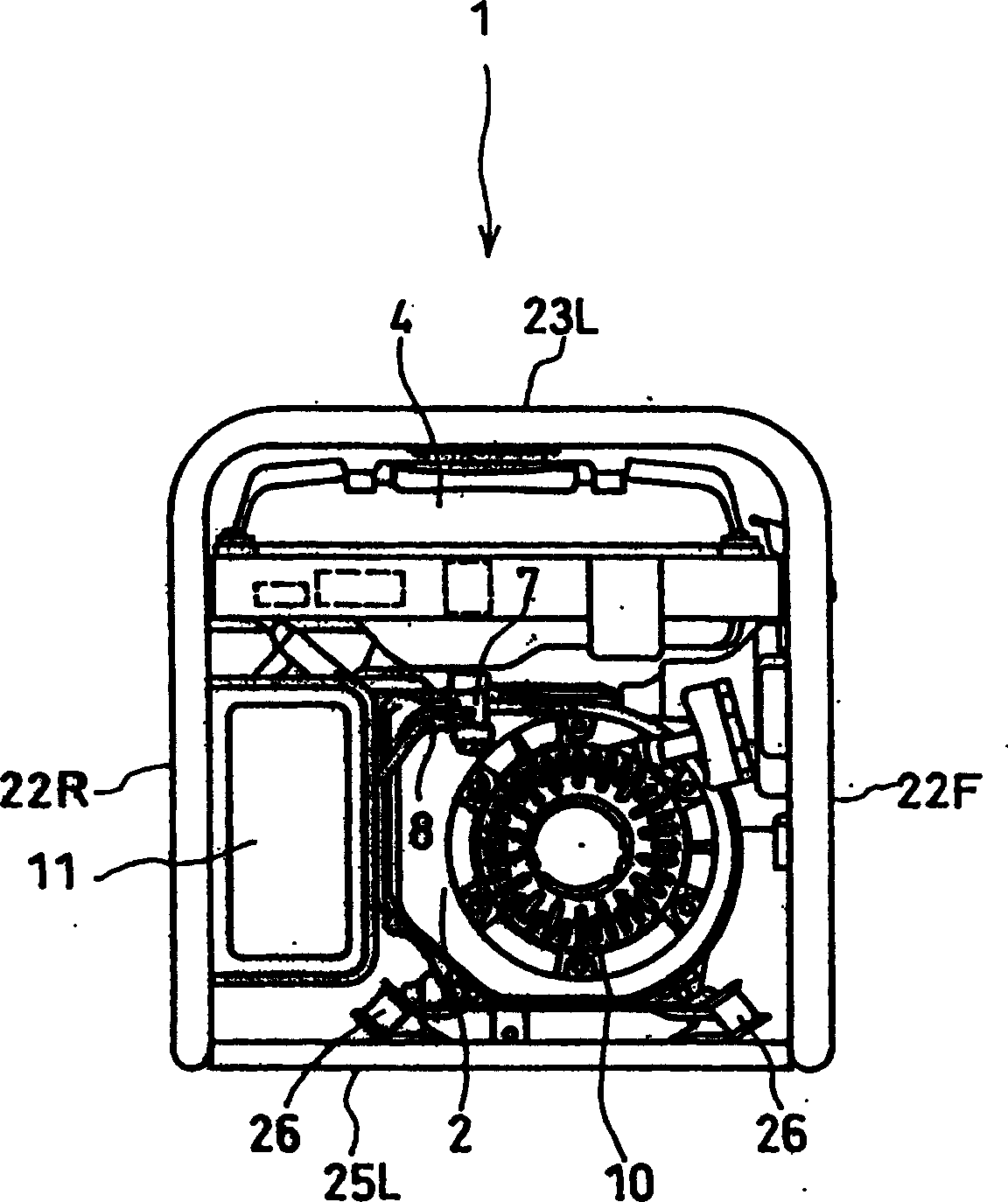 Internal combustion engine-driven working machine