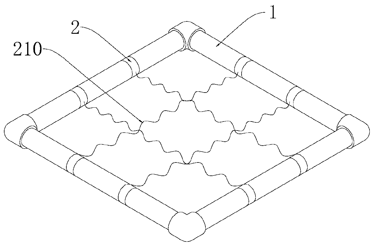 Combined grassland survey quadrat frame and using method thereof