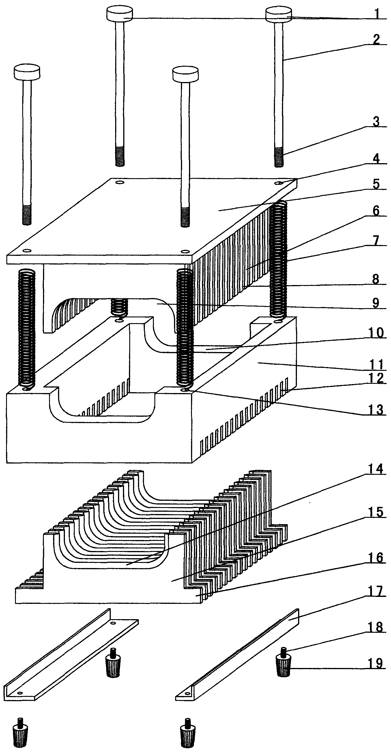 Dicing device for Chinese chives or allium fistulosum