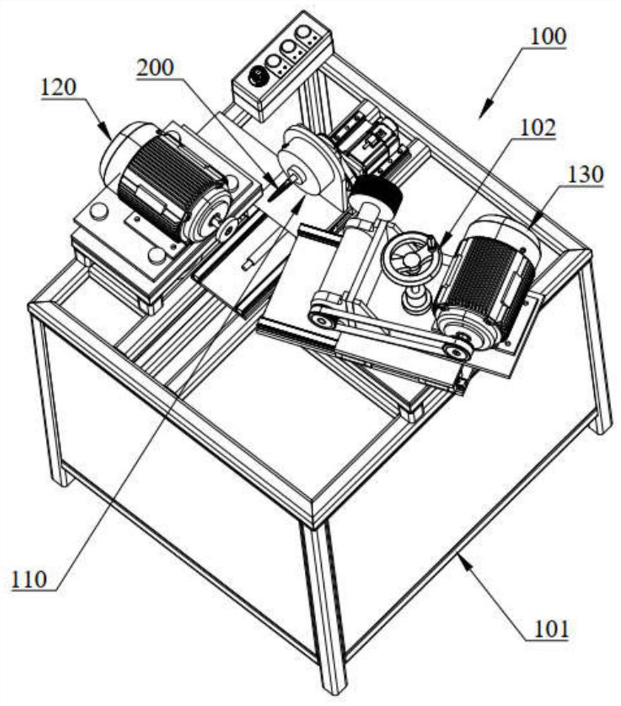 Cotton harvesting cutter grinding device