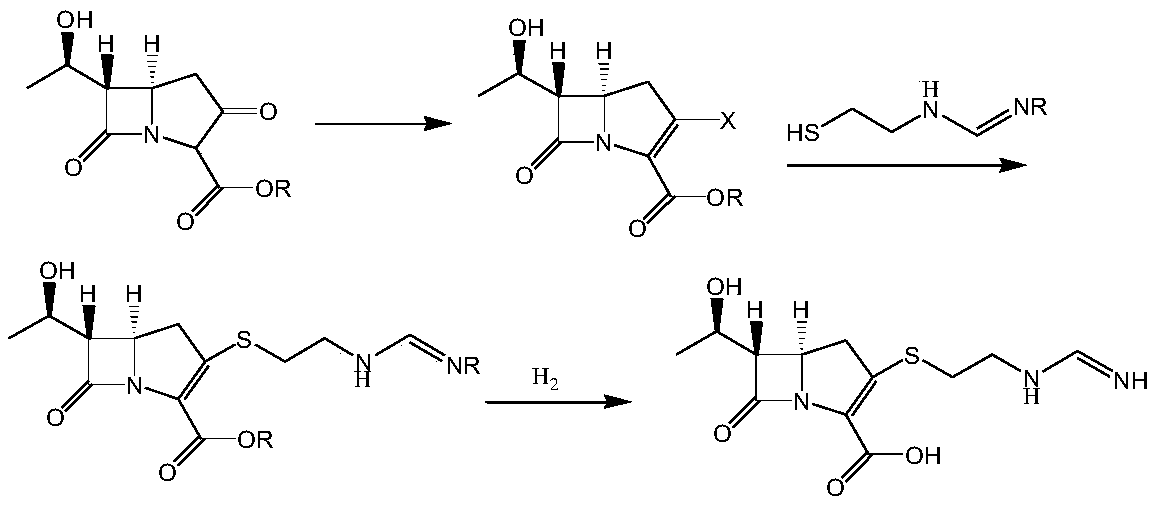 Imipenem intermediate and preparation method thereof