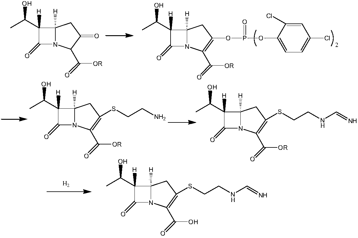 Imipenem intermediate and preparation method thereof