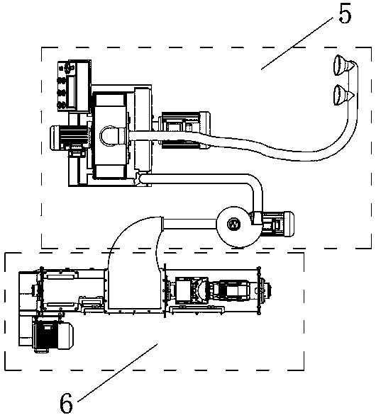 Leftover material recycling and granulating machine