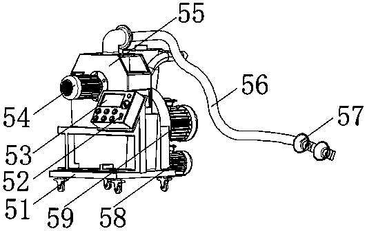 Leftover material recycling and granulating machine