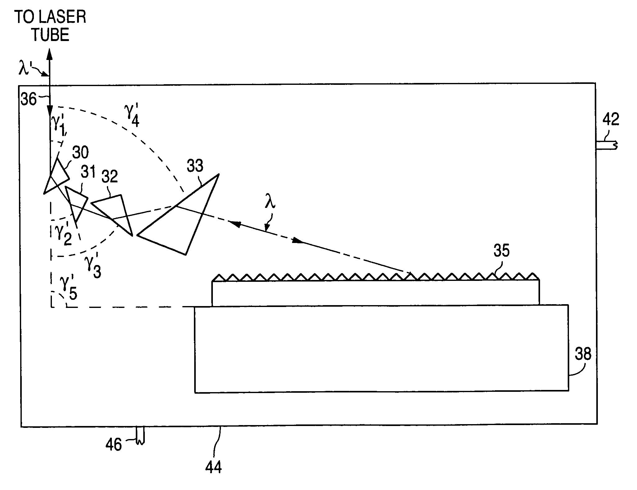 Tunable laser with stabilized grating