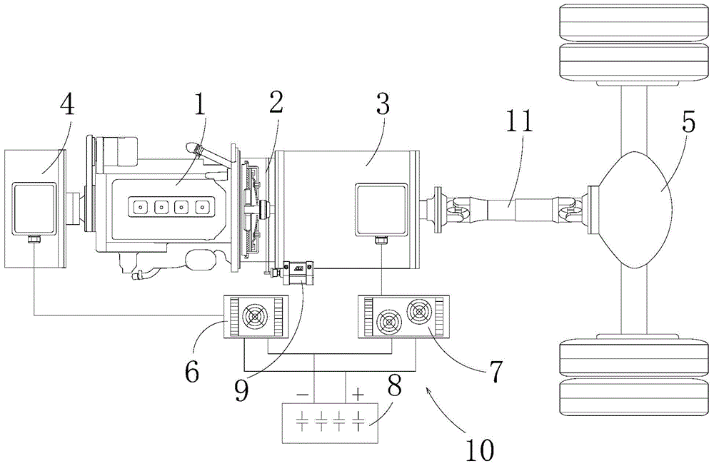 ISG (integrated starter generator) motor and hybrid power drive system with same