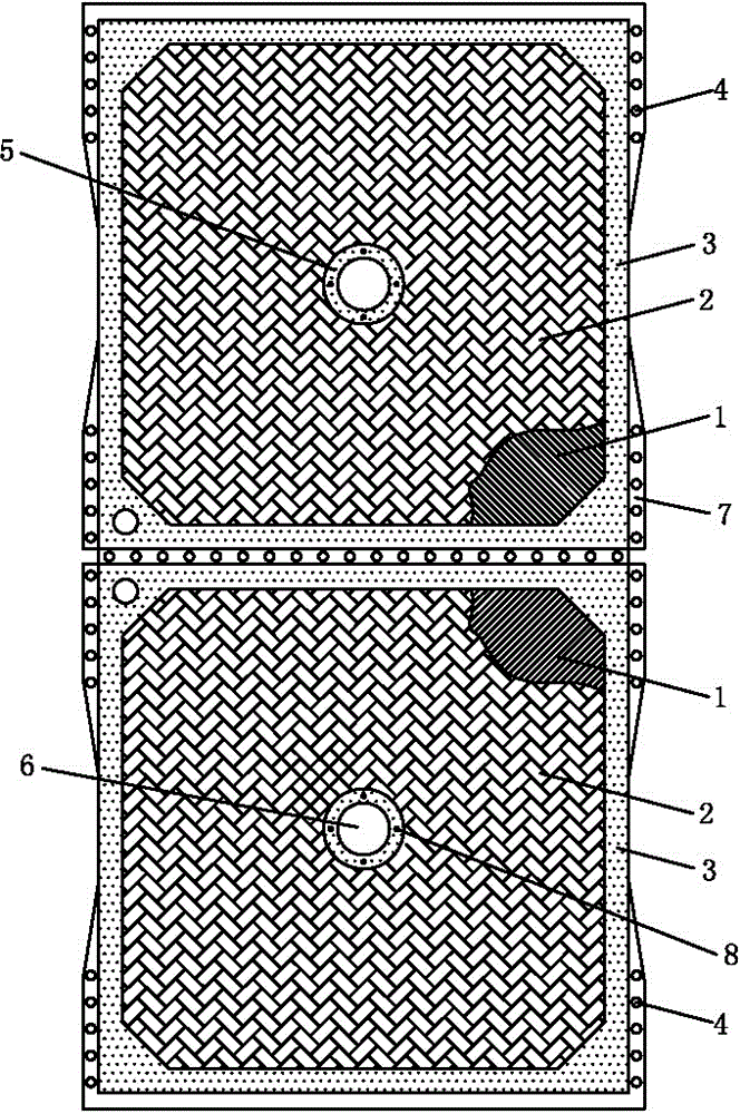 Manufacturing method for bauxite direct flotation concentrate press-filtering and separation filter cloth