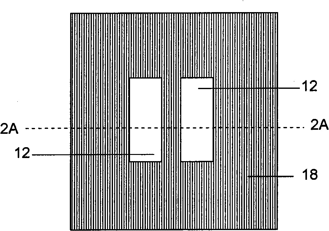 Process using colored mask combined with selective area deposition