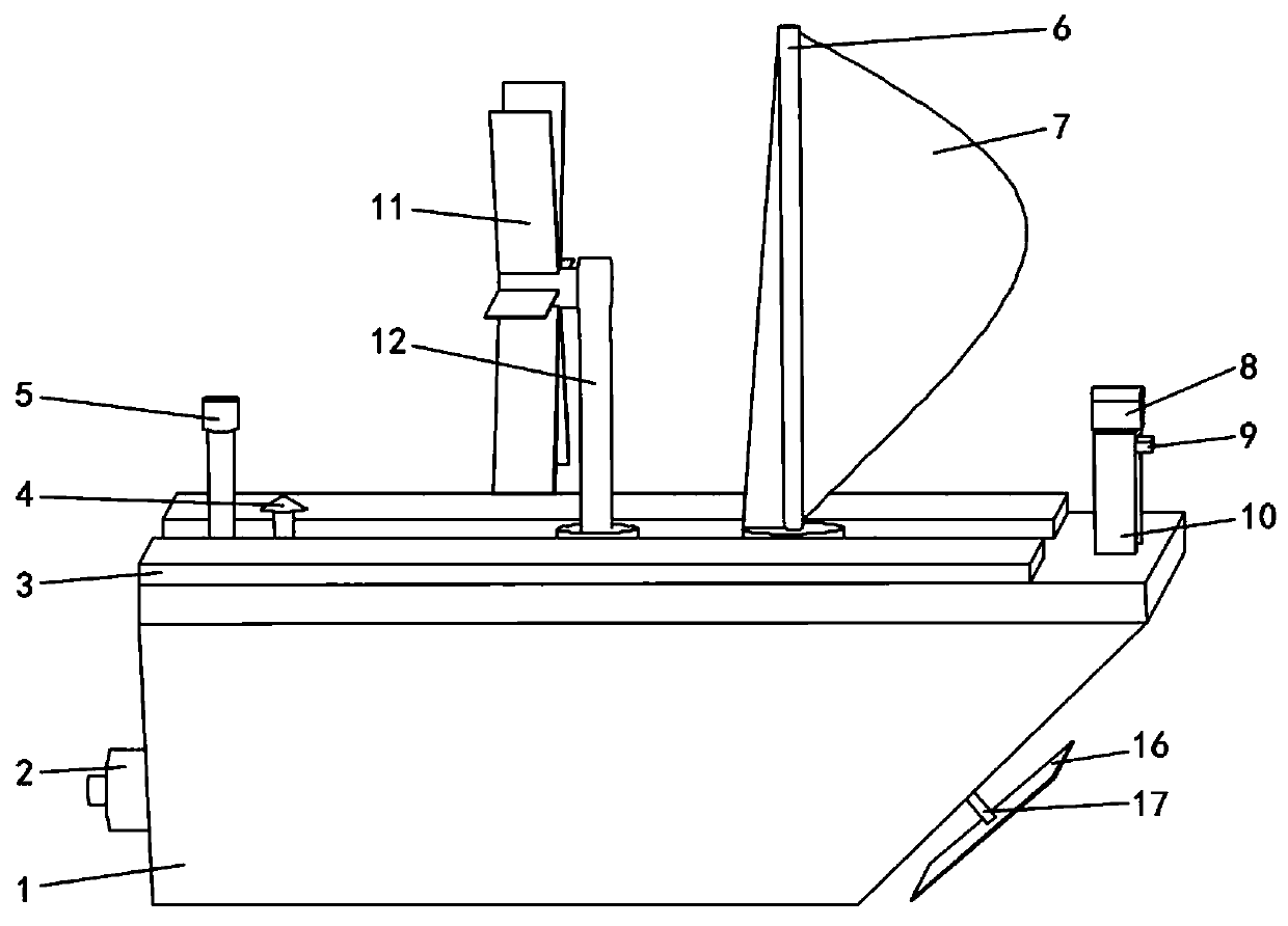 A hybrid unmanned boat