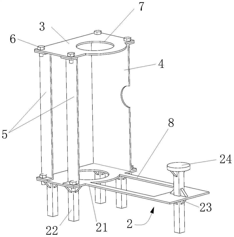 Welding device for crack of water tank of wheel dephosphorization electric reciprocating pump body and repairing process