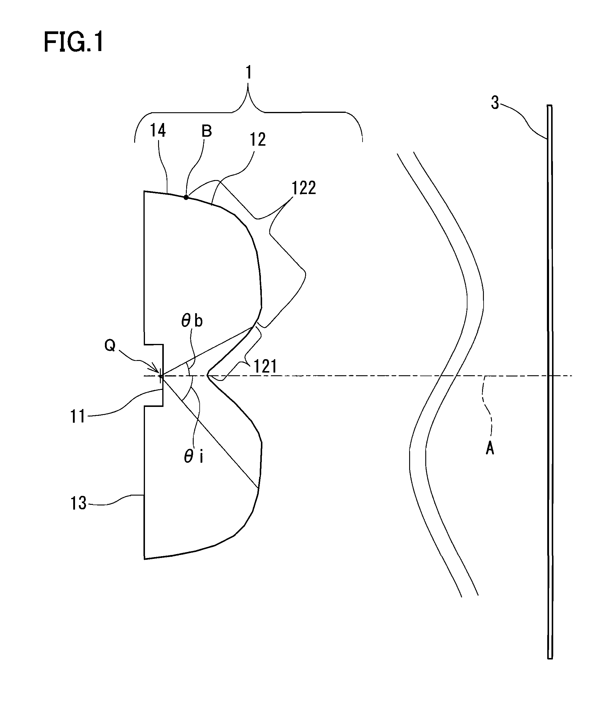 Illuminating lens, lighting device, surface light source, and liquid-crystal display apparatus