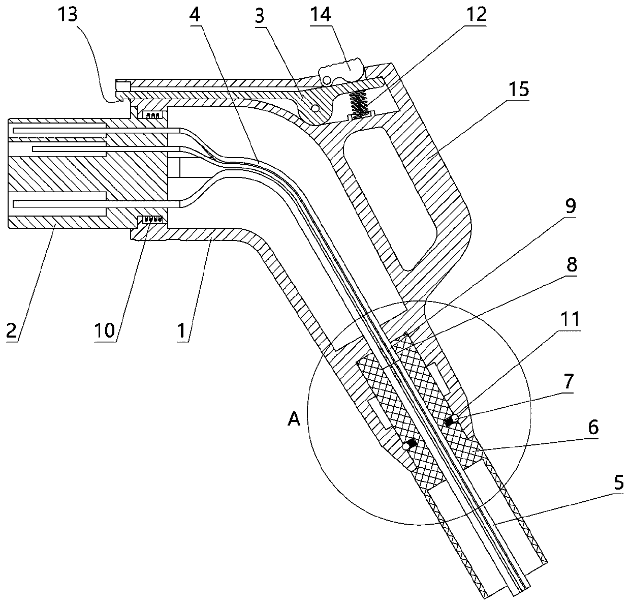 A charging gun capable of forced power-off