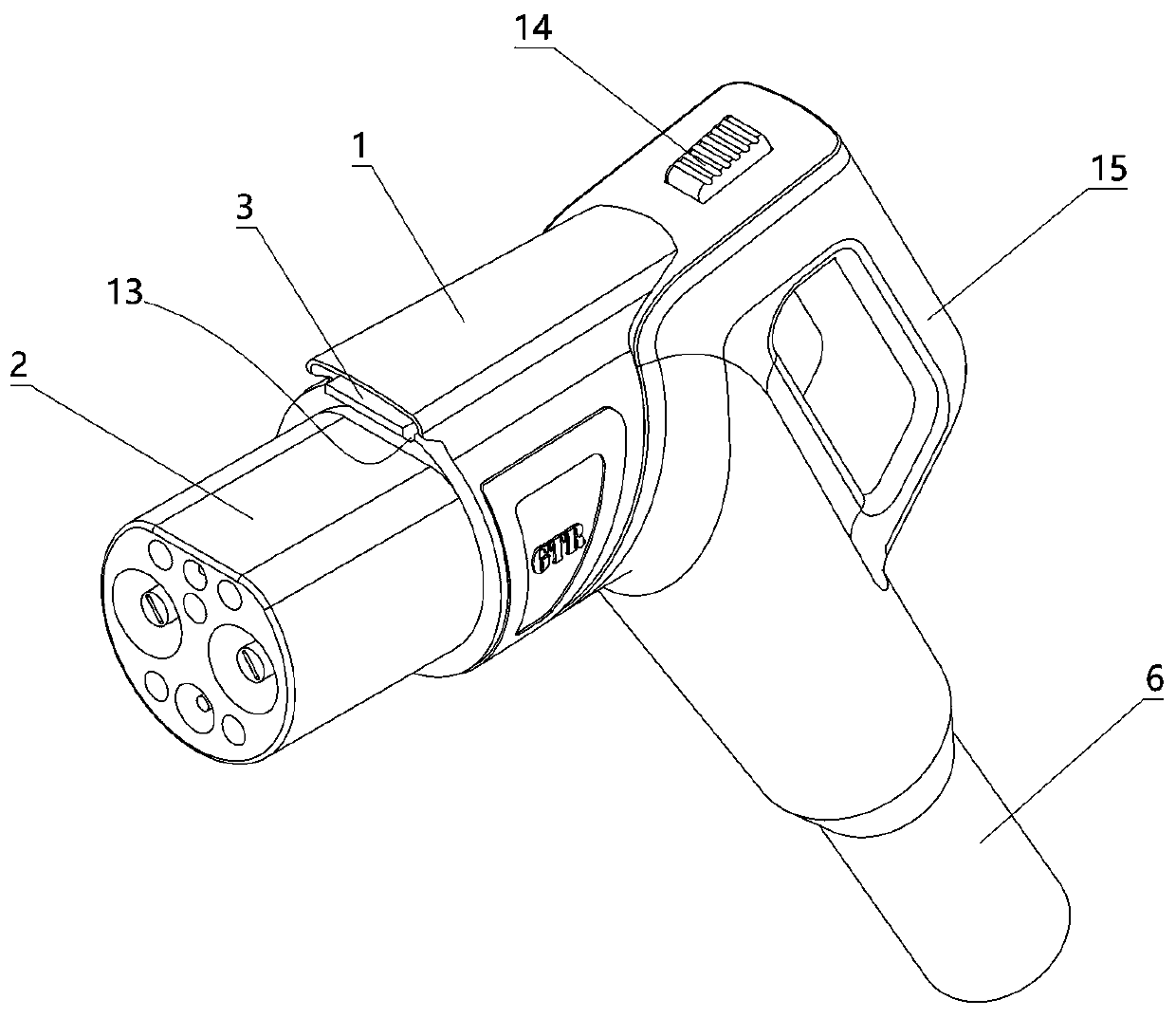 A charging gun capable of forced power-off