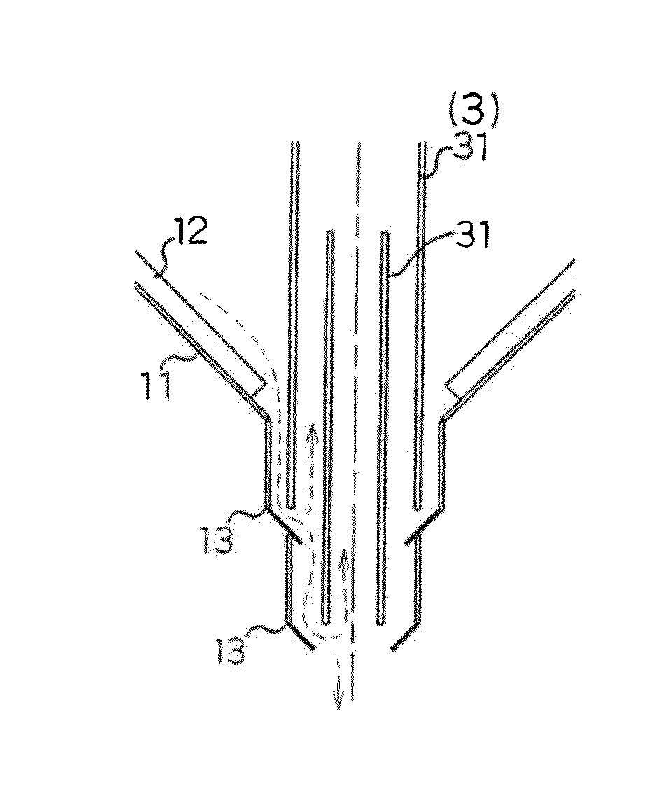 Powder and granular material separation processing device, powder and granular material separation processing method, and powder and granular material separation and collection processing system