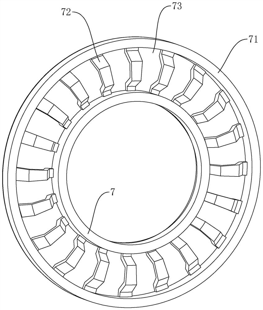 A thrust needle roller bearing cage feeding device and automatic needle loading machine