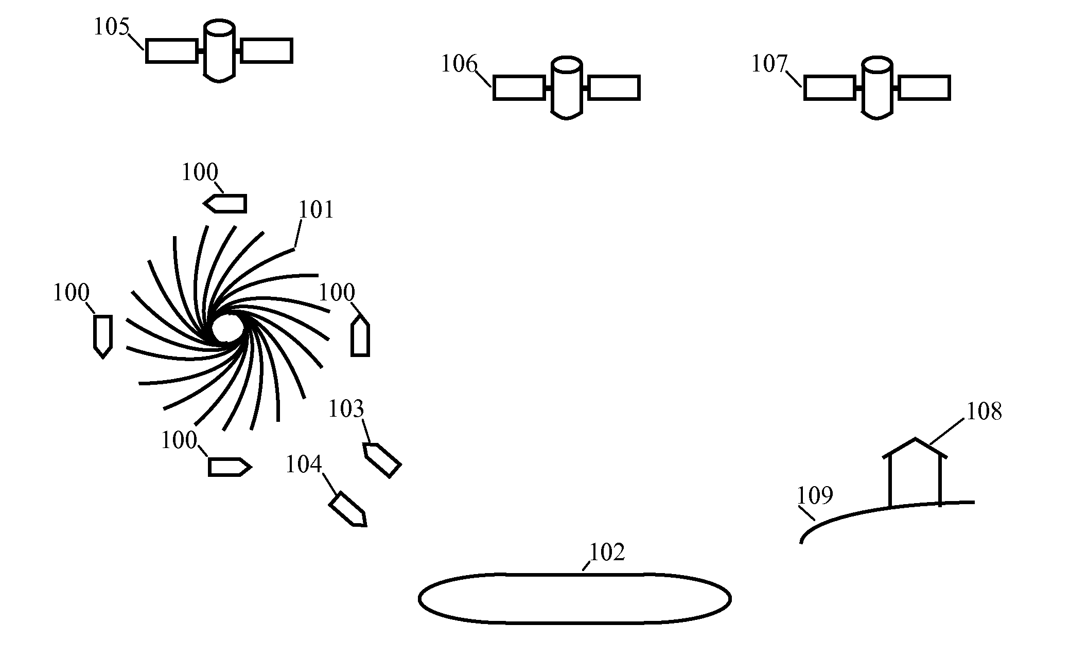 Supervisory control and data acquisition system for energy extracting vessel navigation