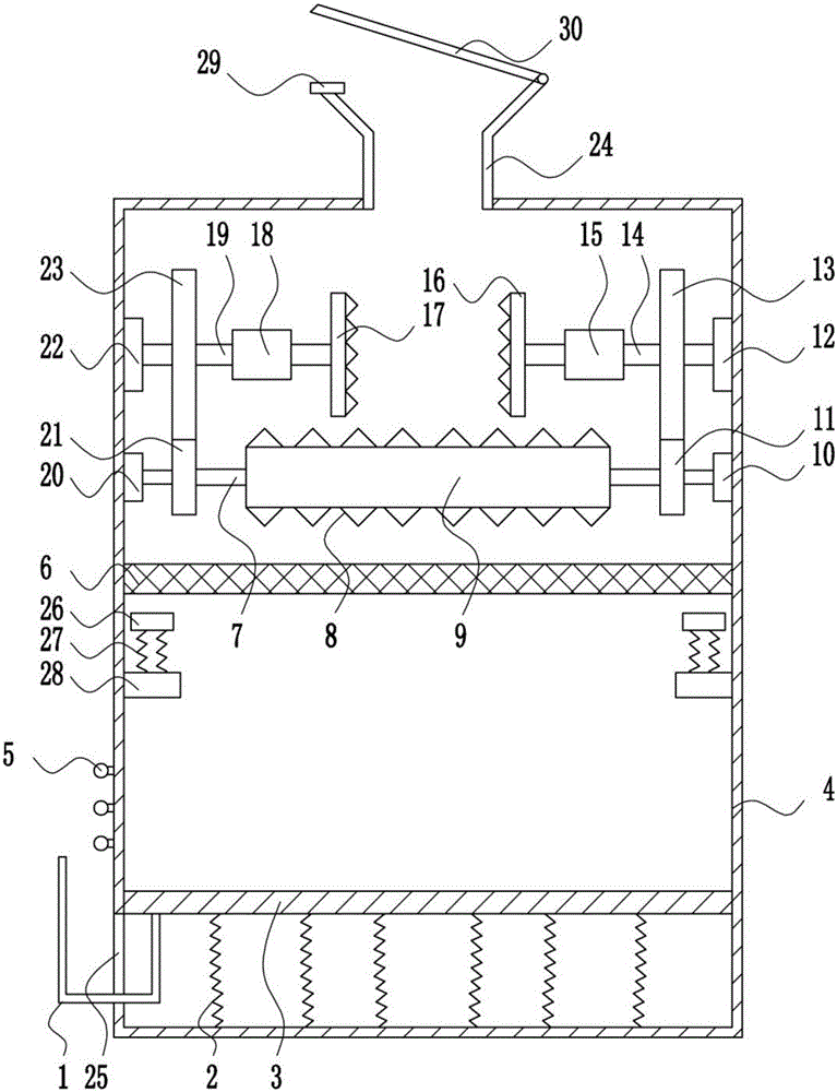 Environment-friendly treatment device for mosaic tiles