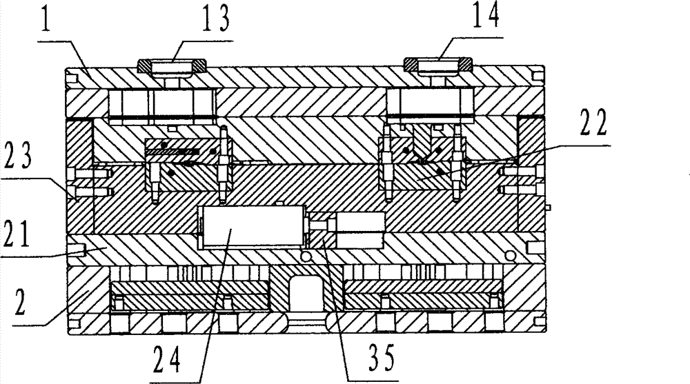 Double-shot molding mold for forming double-face rubber coated product